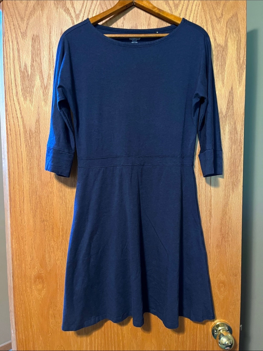 Toad&Co Navy Blue Fit-and-Flare Dress